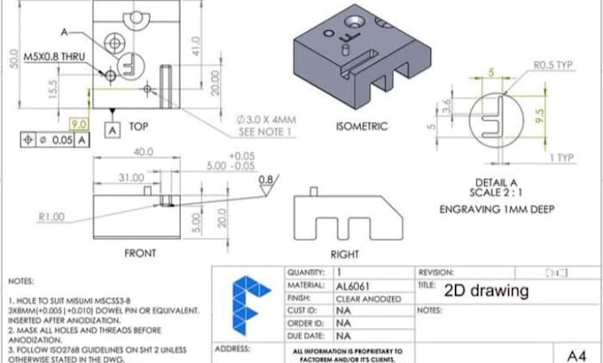 do 2d cad drawing, technical drawing, engineering drawing and mechanical drawing