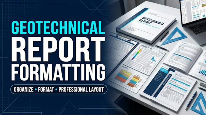 format geotechnical reports and organize soil investigation data
