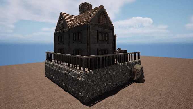 create creepy low poly environments and psx game scenes in blender