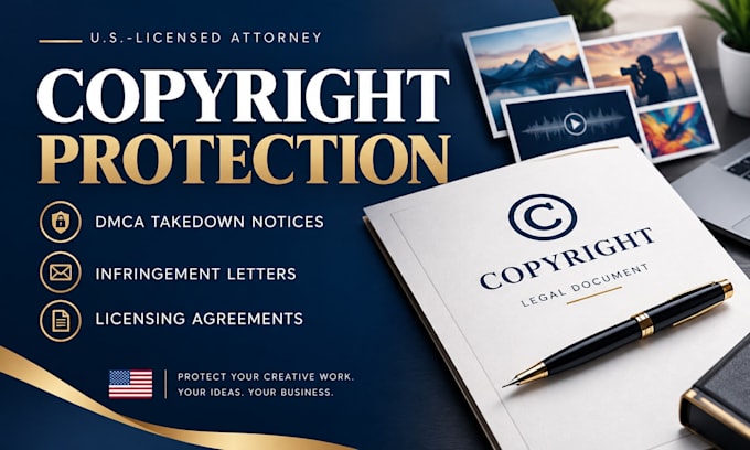 draft copyright infringement notices and legal documents