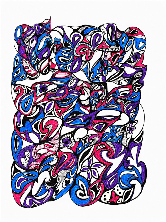 create a unique original abstract artwork pattern and design