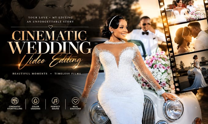 do video editing, wedding editing and wedding film