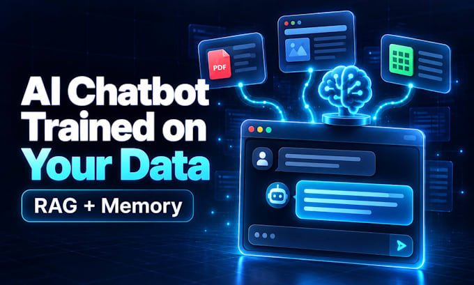 build a custom rag ai chatbot with memory trained on your data