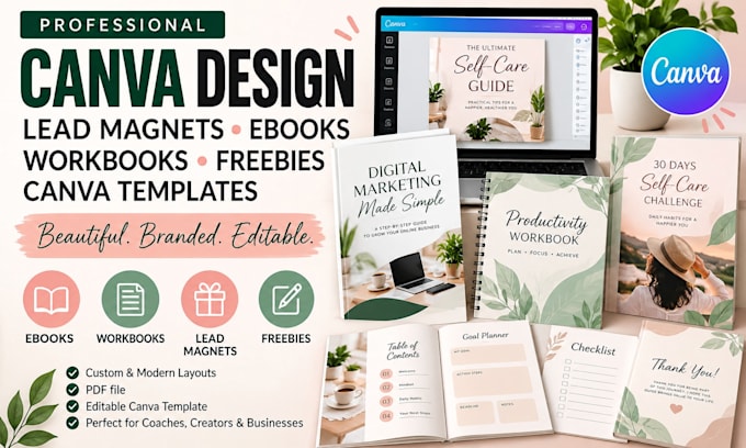 design professional lead magnet ebook workbook freebie