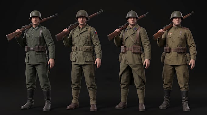 create high quality custom 3d character models