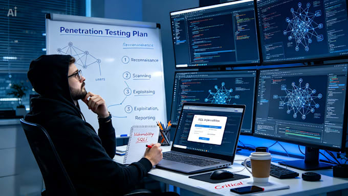 do penetration test and vulnerability assessment with report