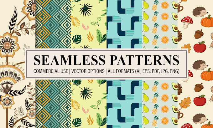 design seamless repeat and vector pattern
