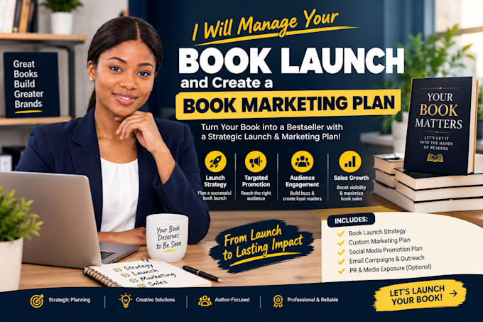 manage your book launch and create a book marketing plan