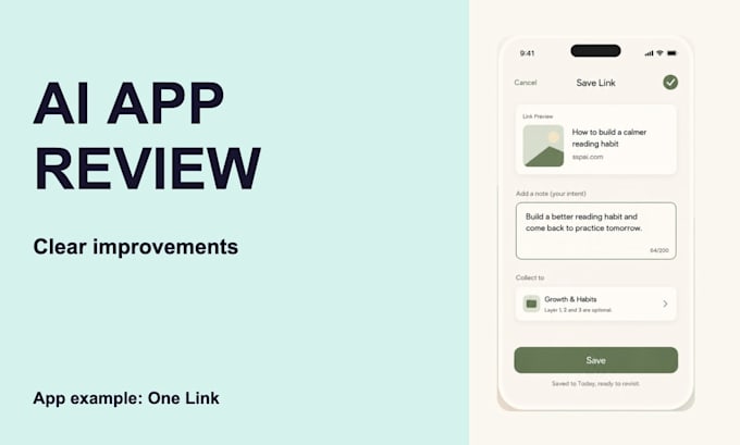 review your ai app and redesign one core user flow