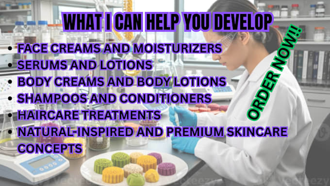develop cosmetic, skincare, nutrition and supplement formulations