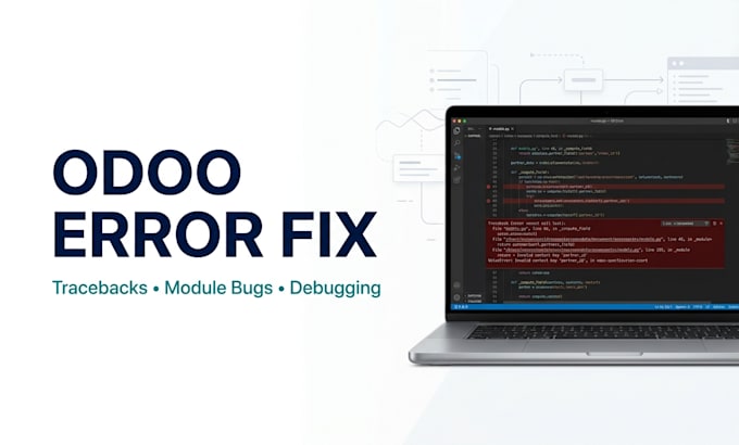 fix odoo errors, traceback bugs, python issues and customize odoo modules