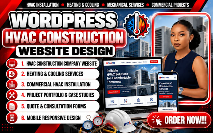 build a high converting hvac construction and mechanical contractor website
