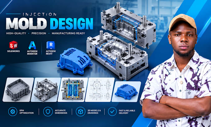 design plastic injection molds and optimize parts for dfm