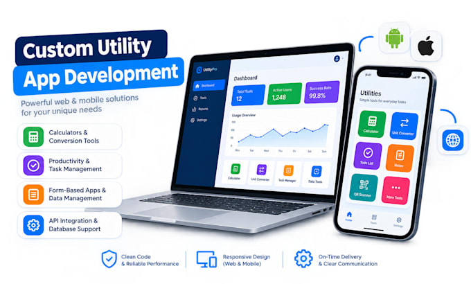 develop a custom web or mobile utility app for your business