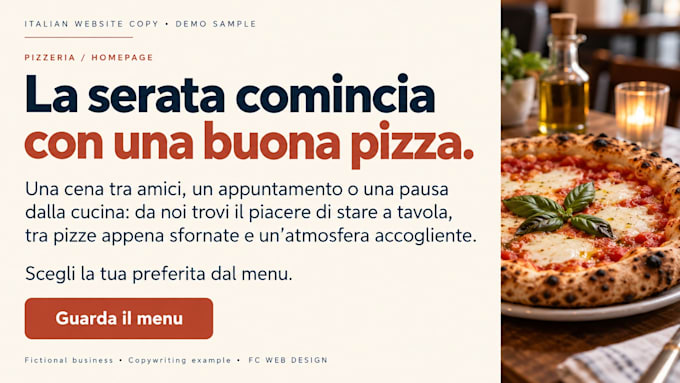 write engaging italian website copy for your business