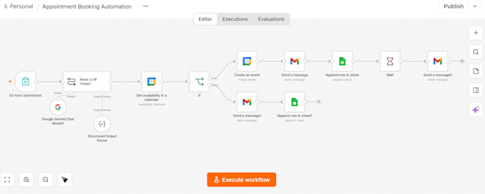 build an ai appointment booking automation with n8n