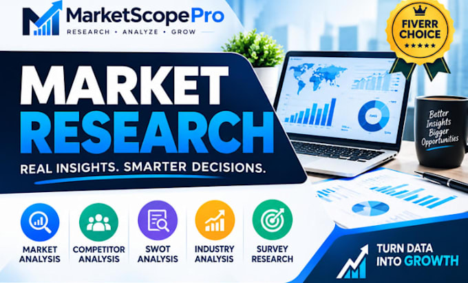 do market research competitor analysis and survey research