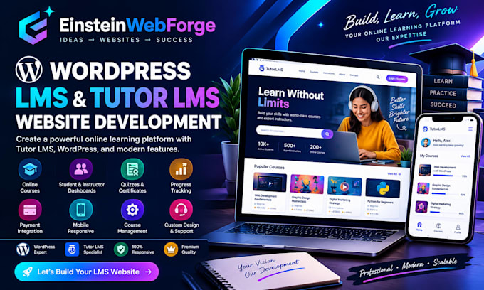 build a wordpress lms website, tutor lms, online course