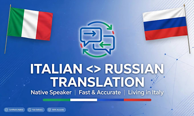 translate italian to russian and russian to italian native