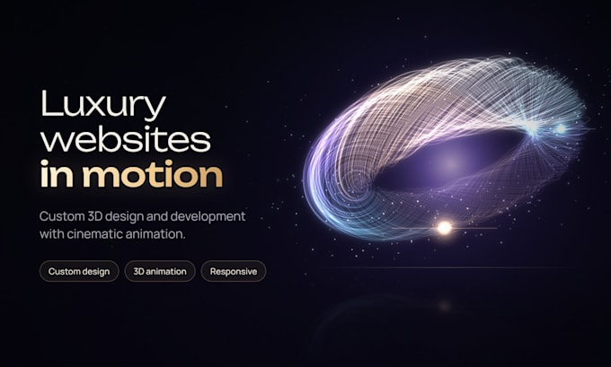 build a futuristic premium website with 3d animations and webgl