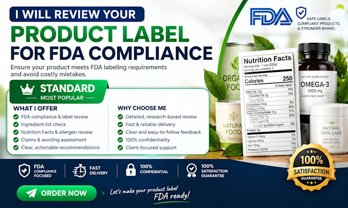 review your product label for fda compliance