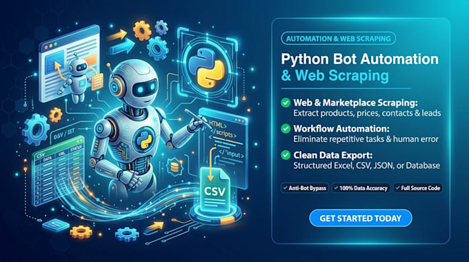 python web scraping and data extraction to excel or csv