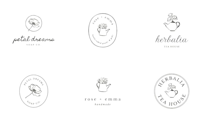 design botanical logo and brand identity