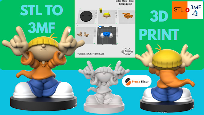 convert stl to 3mf color 3d model 2d to 3d for bambu lab multicolor printing