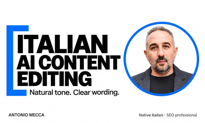 humanize and proofread ai generated content in italian
