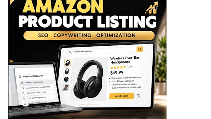 create and optimize amazon product listing with SEO copywriting