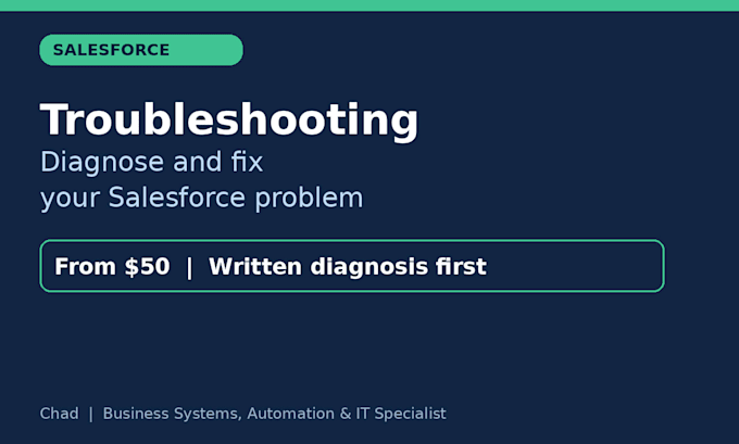 diagnose and fix your salesforce problem