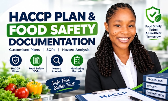 create a professional haccp plan and food safety documentation