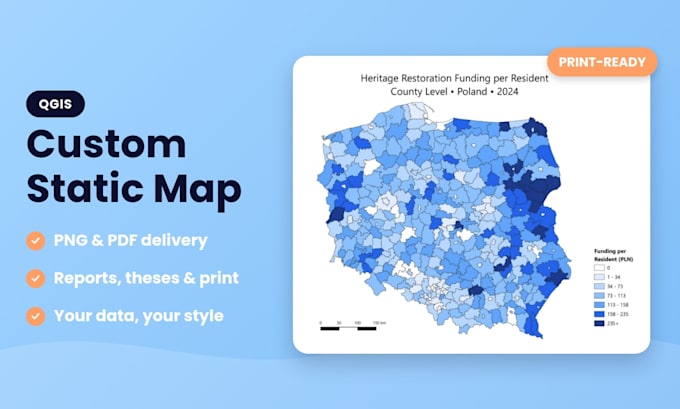 create a custom map for your report, thesis or presentation