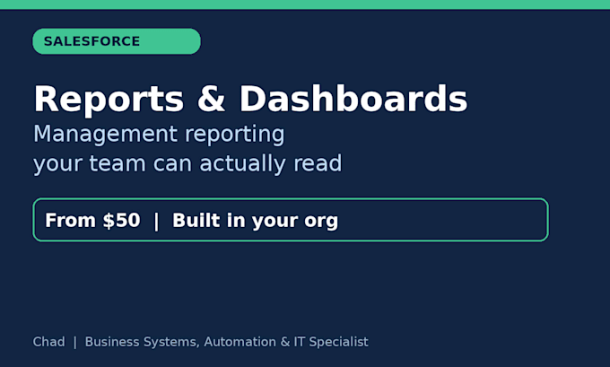create professional salesforce reports and dashboards