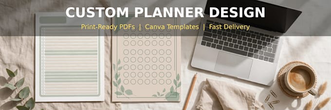 design a custom printable planner, journal or workbook
