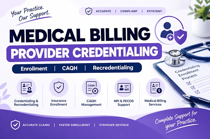 handle medical billing and provider credentialing