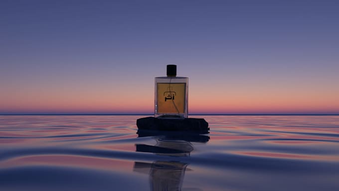 create photorealistic 3d perfume bottle renders and animation
