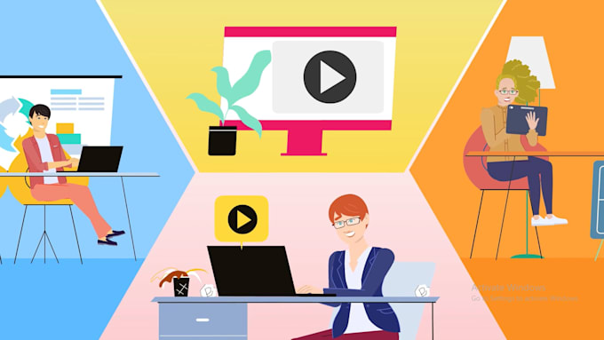 create a 2d animated explainer video or marketing video