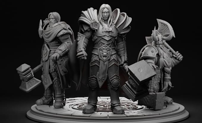 3dp model sculpture,characters,warhammer40k,dnd miniatures,stl,creatures,statue