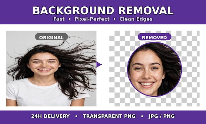 do precise background removal with transparent png