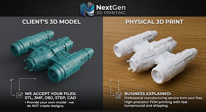 be your on demand 3d printing service for stl and obj files