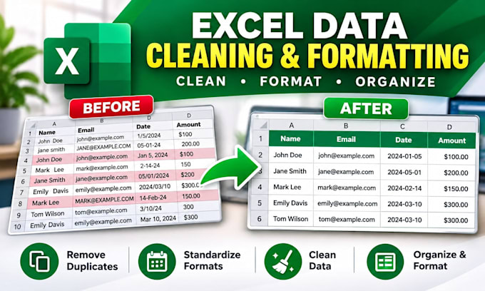 clean and format your excel data