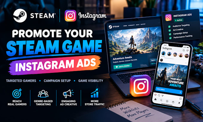promote steam game with instagram ads