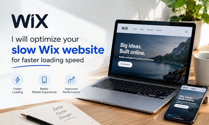 fix and optimize your slow wix website for faster loading speed