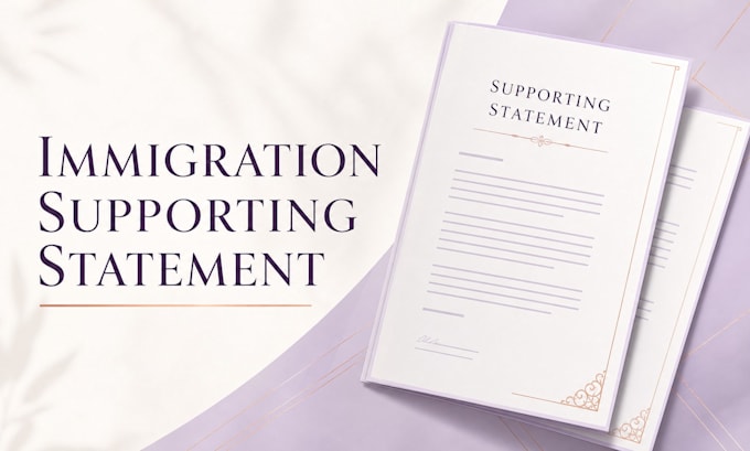 edit and organize a professional immigration application supporting statement