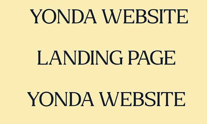 yonda author landing page website
