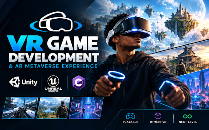 develop vr game development ar metaverse game experience