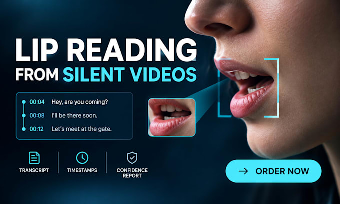 transcribe visible speech from silent videos with timestamps