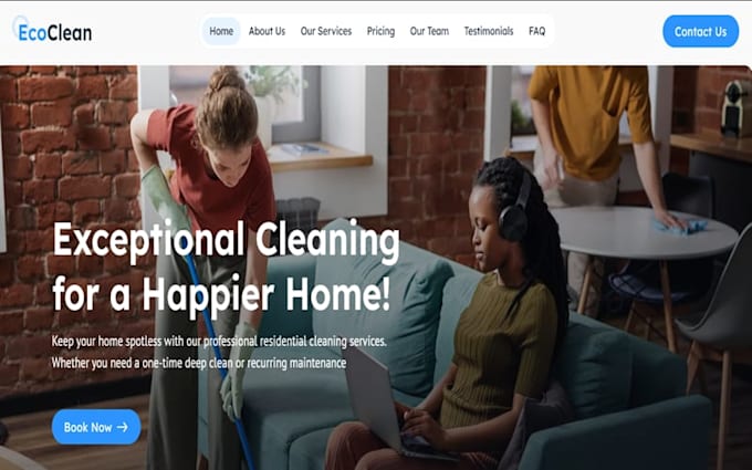 build wordpress cleaning website with bookingkoala booking