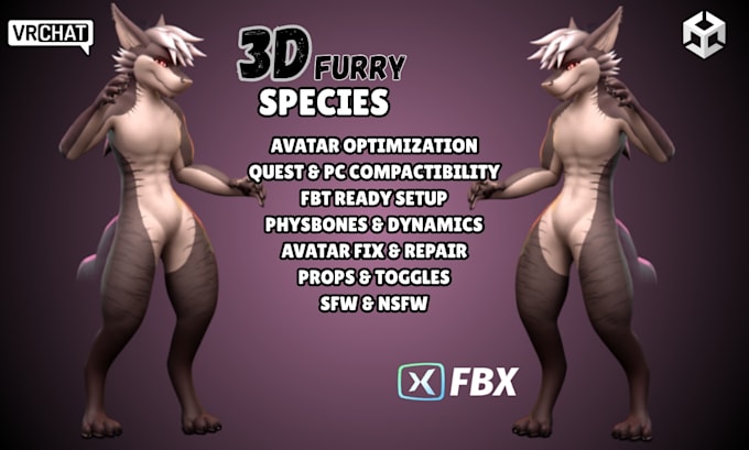 do custom vrchat avatar, 3d vtuber model, nsfw model